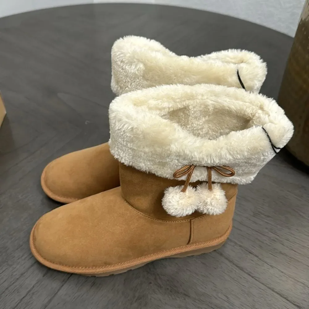 Thereabouts Little & Big Girls Aubree Flat Heel Winter Boots